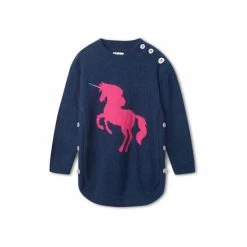 Hatley Blue Fantastical Unicorn Chunky Sweater Tunic