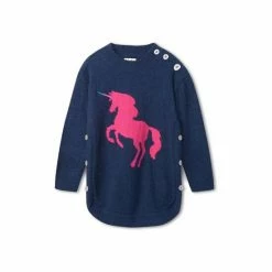Hatley Blue Fantastical Unicorn Chunky Sweater Tunic -Hatley Shop unnamed file 792