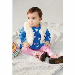 Hatley Baby Cream Faux Fur Vest