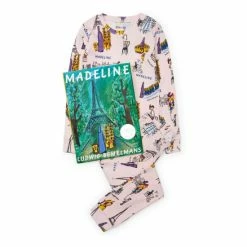 Hatley Pink Long Sleeve Madeline Pyjama Set With Book