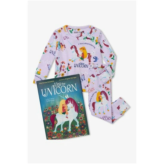 unnamed-file-95.jpg Hatley Purple Uni The Unicorn Two-Piece Pyjamas And Book Flat Set -Hatley Shop unnamed file 95